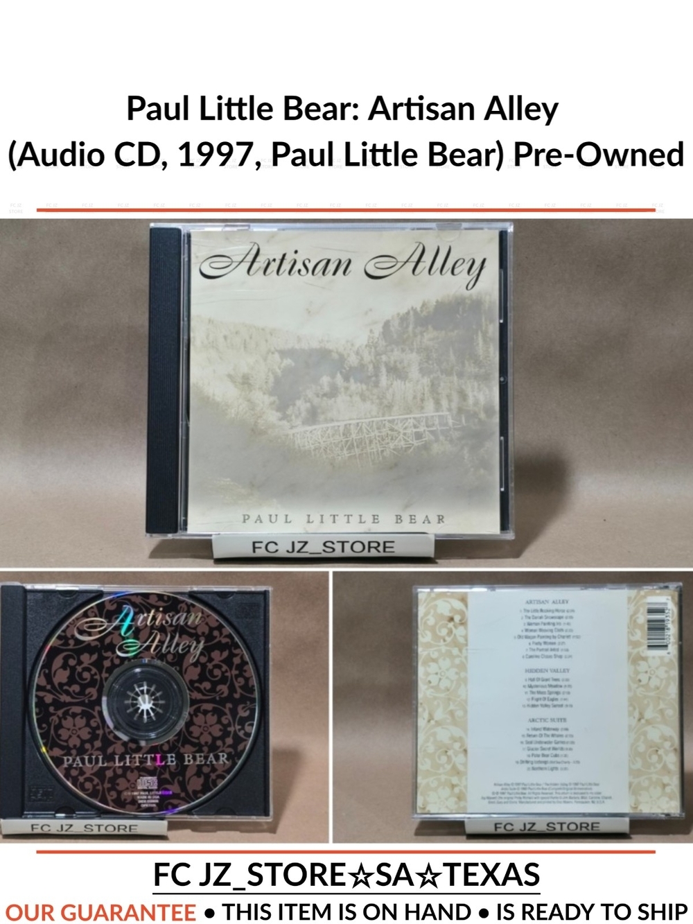 Paul Little Bear: Artisan Alley (Audio CD, 1997, Paul Little Bear) Pre-Owned